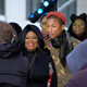 Kim Burrell and Pharrell Williams pose onstage during the Citi Concert Series on the Today show at Rockefeller Center in New York Dec. 9, 2016.
D Dipasupil/Getty Images for CITI